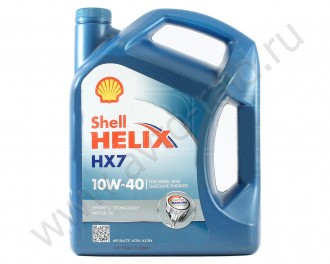 Масло моторное п/синт. SHELL Helix HX7 10w40
